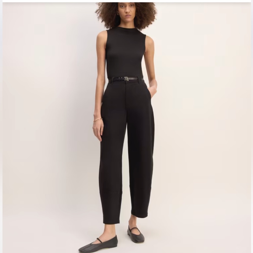 Everlane Barrel Utility Pant - Size 4 (Black)